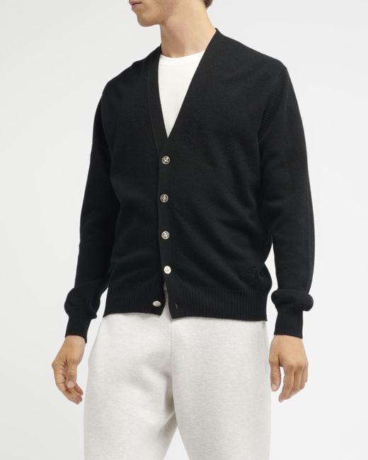 Barrie Black B Label Cashmere Cardigan for men