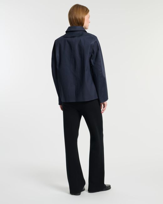 Barrie Blue Short Waterproof Coat