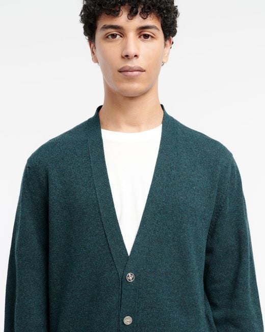 Barrie Blue B Label Cashmere Cardigan for men