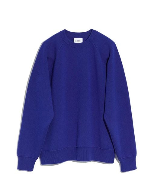 Barrie Blue Sportswear Cashmere And Cotton Jumper