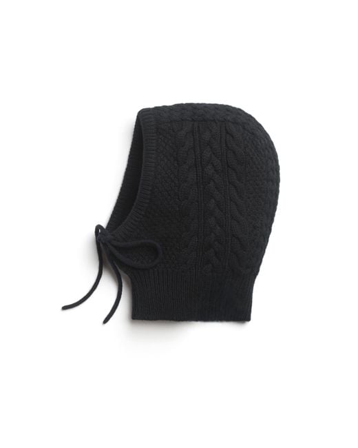 Barrie Black Cashmere Balaclava