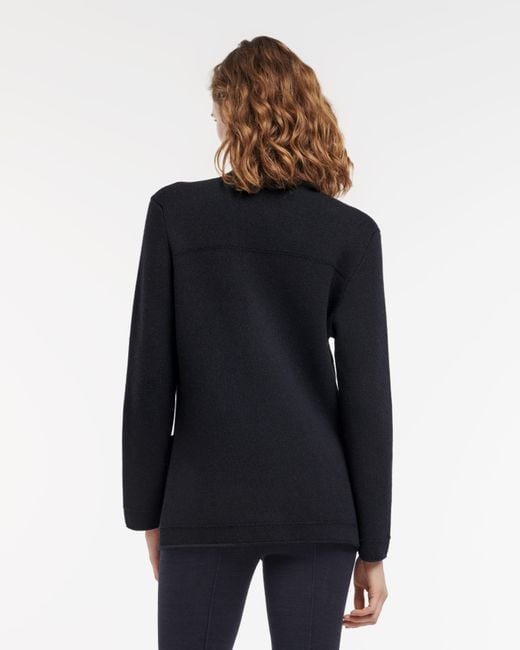 Barrie Blue Cashmere And Cotton Military-style Jacket
