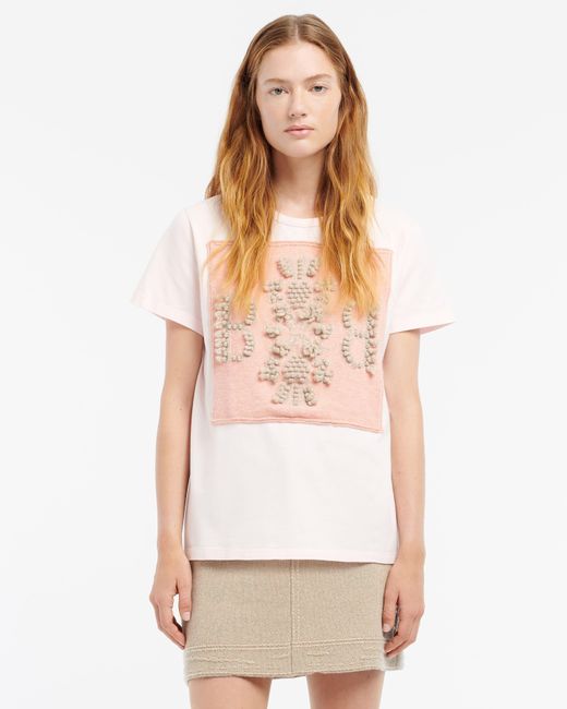 Barrie White T-shirt With Logo Cashmere Patch