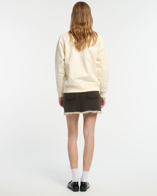Barrie Natural Sweatshirt With Logo Cashmere Patch