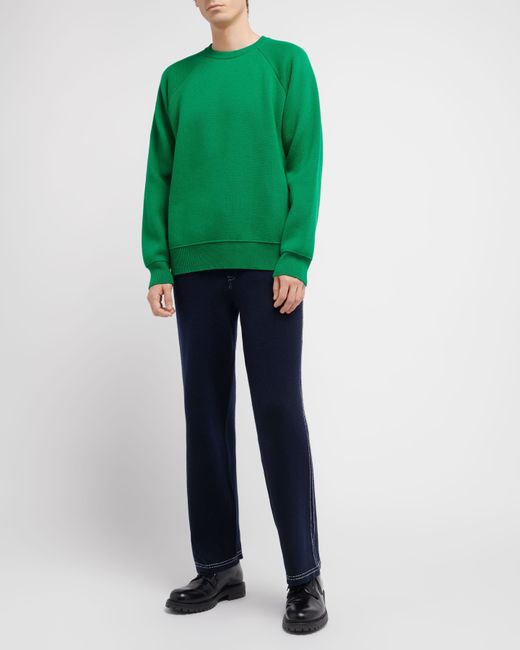 Barrie Green Sportswear Cashmere And Cotton Jumper