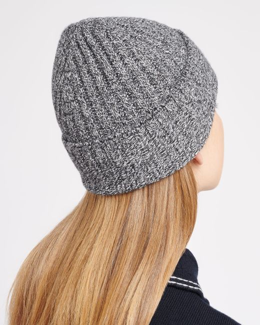 Barrie Gray Mottled Cashmere Beanie