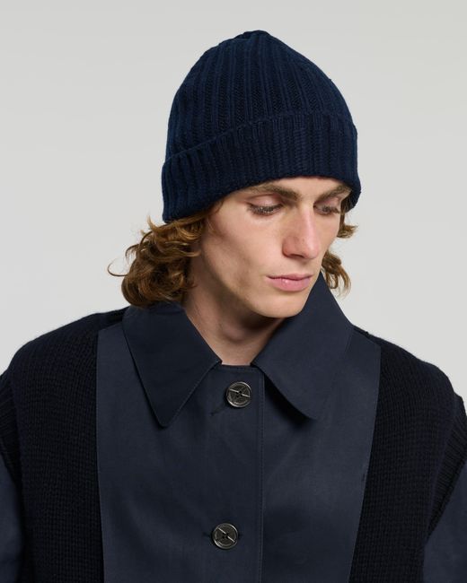 Barrie Blue Cashmere Beanie