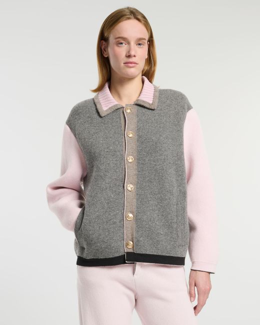 Barrie Gray Trompe-l''œil Jacket In Cashmere And Wool for men