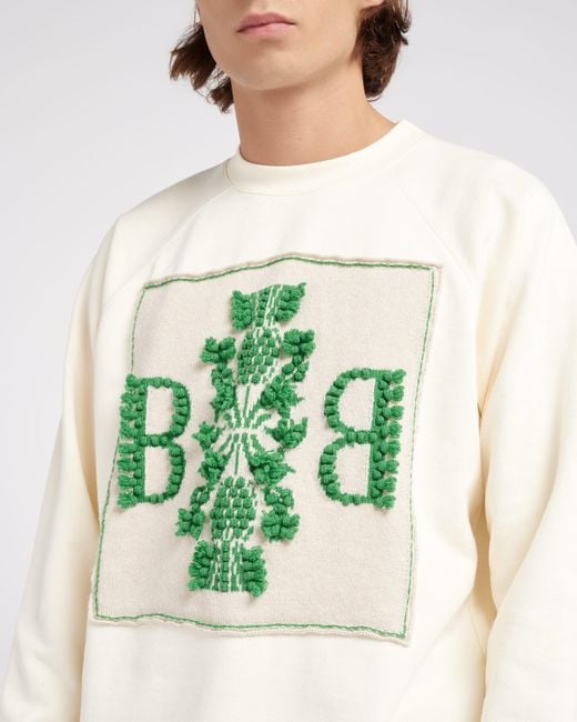 Barrie Green Sweatshirt With Logo Cashmere Patch