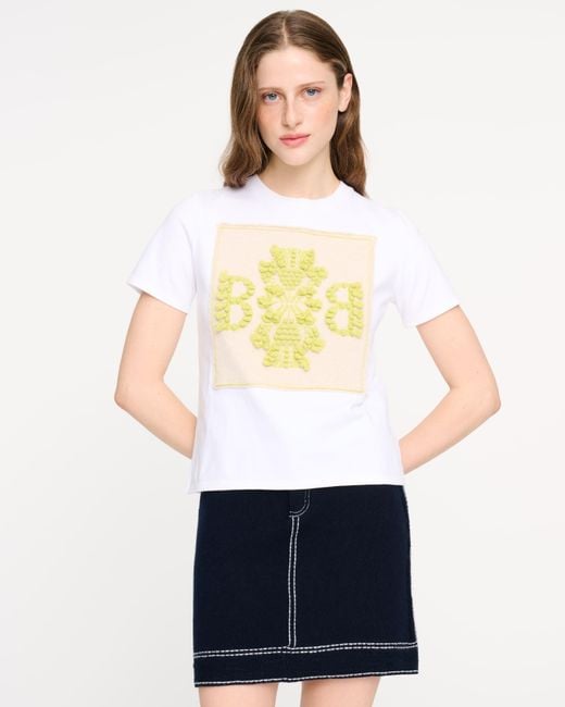 Barrie Yellow T-shirt With Cashmere B Logo Patch