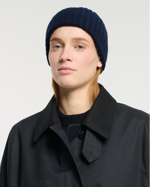 Barrie Blue Cashmere Beanie