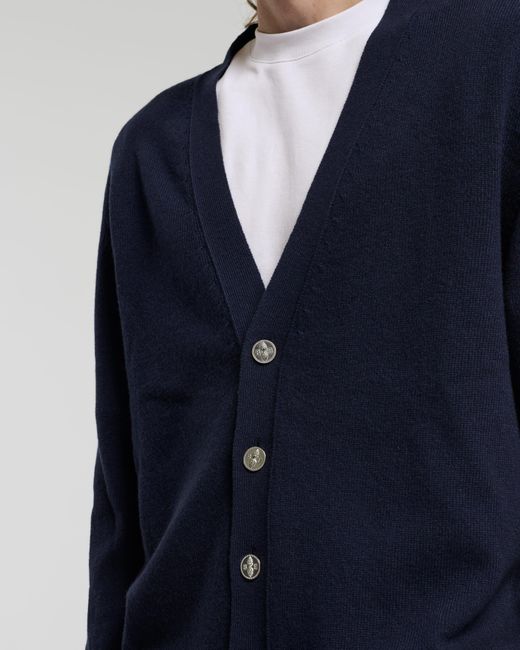 Barrie Blue B Label Cashmere Cardigan for men