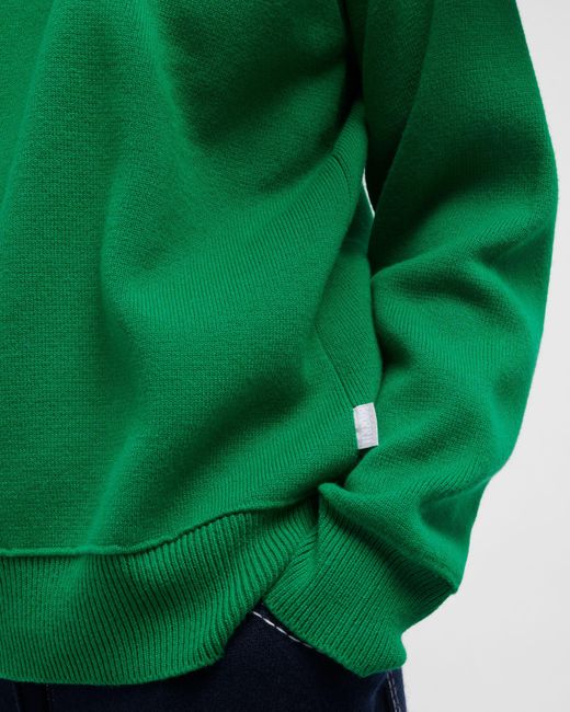 Barrie Green Sportswear Cashmere And Cotton Jumper