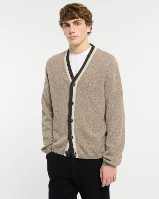 Barrie Natural Cashmere Cardigan for men
