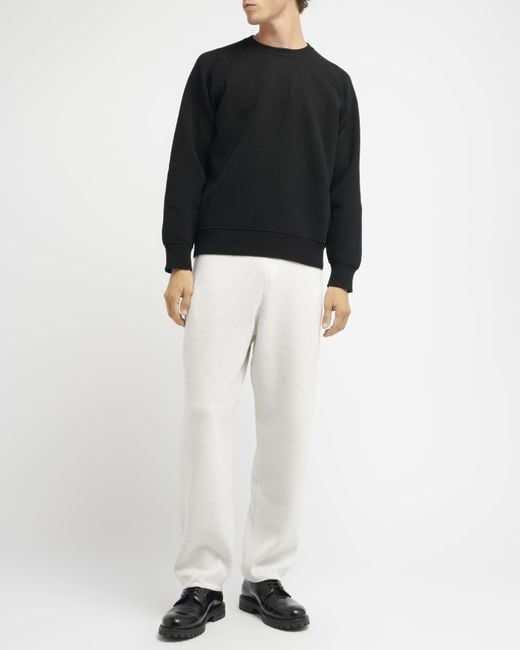 Barrie Black Round-neck Pullover for men