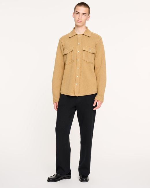Barrie Natural Cashmere And Cotton Denim Overshirt for men