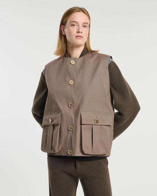 Barrie Brown Sleeveless Rain Jacket for men