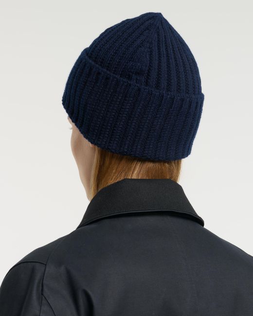 Barrie Blue Cashmere Beanie