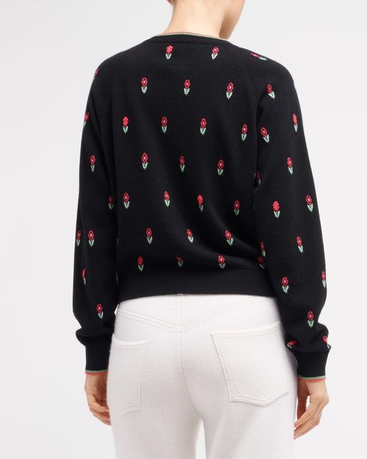 Barrie White Denim Cashmere And Cotton Boyfriend Trousers
