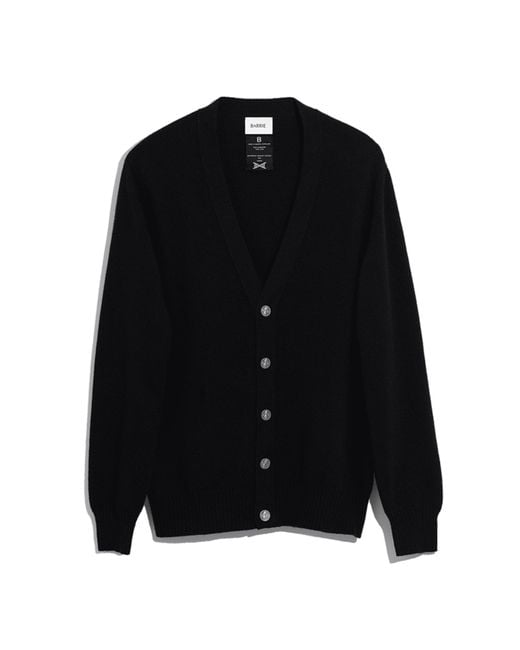 Barrie Black B Label Cashmere Cardigan for men