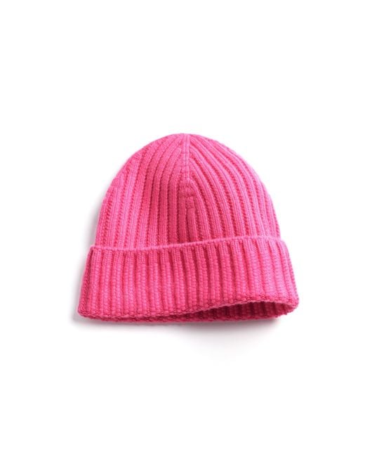 Barrie Pink Cashmere Beanie