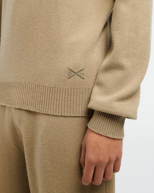 Barrie Natural B Label Cashmere Trousers for men
