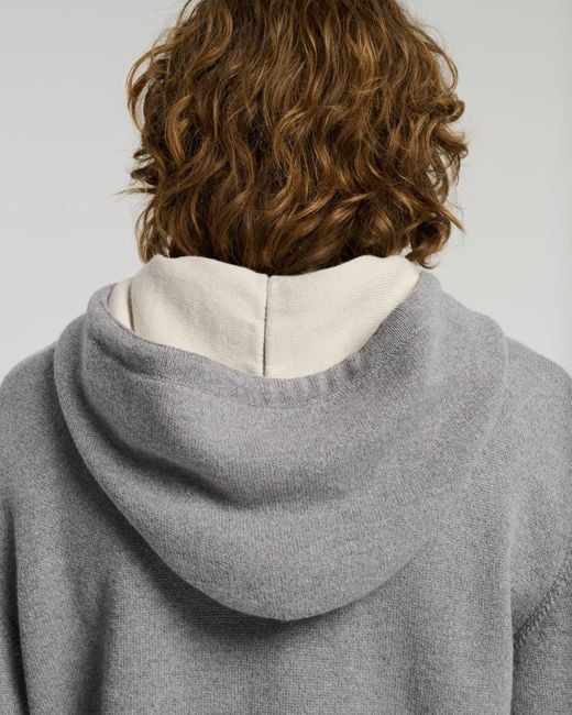 Barrie Gray Sportswear Hooded Jacket In Cashmere And Cotton for men