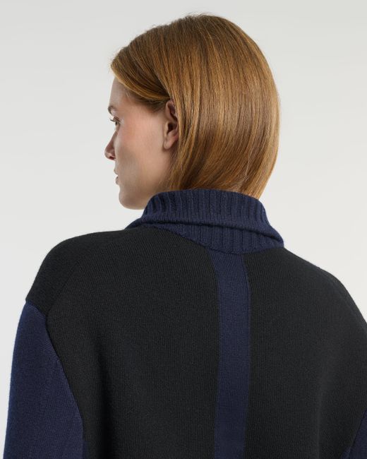Barrie Blue Trompe-l''œil Jacket In Cashmere And Wool