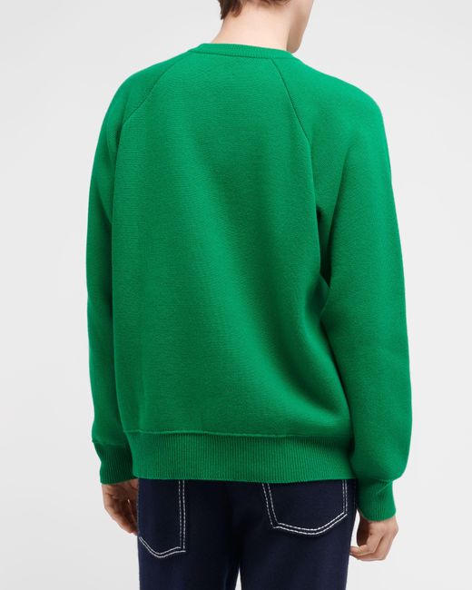 Barrie Green Sportswear Cashmere And Cotton Jumper