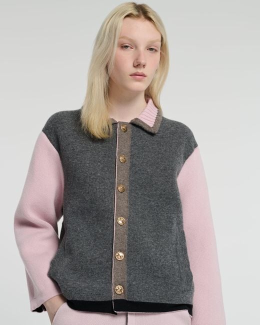 Barrie Gray Trompe-l''œil Jacket In Cashmere And Wool for men