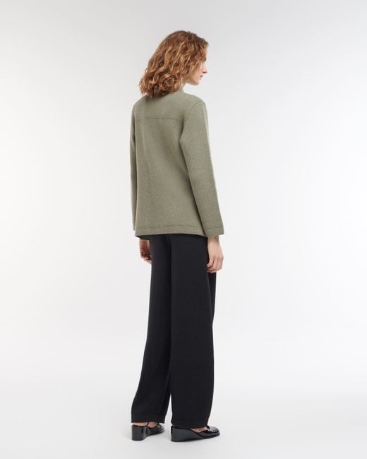 Barrie Black Timeless Wide Cashmere Trousers