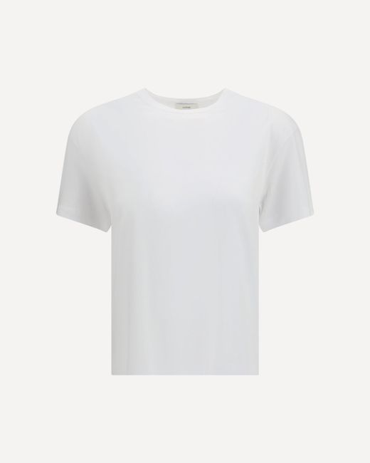 Totême White Crewneck Cotton T-Shirt