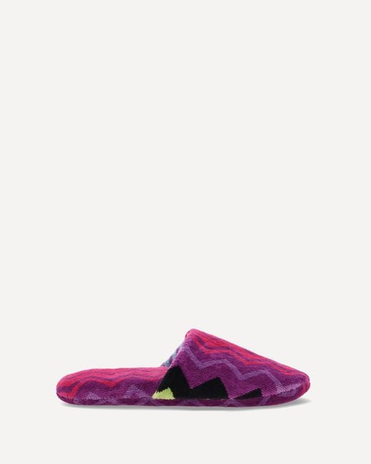 Missoni Purple Giacomo Slippers