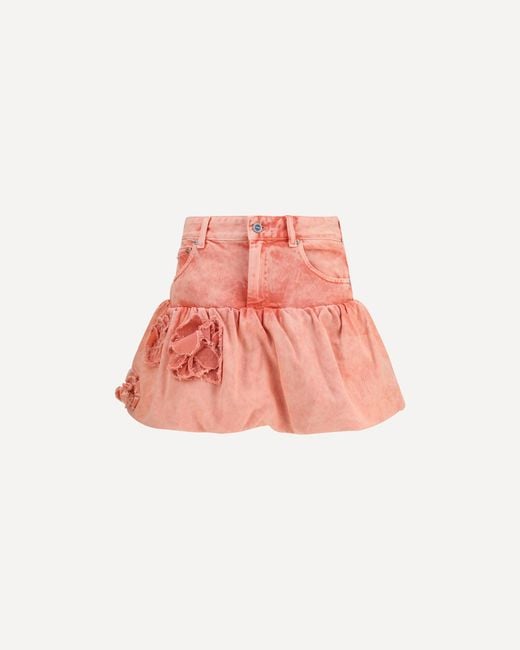 Ganni Pink Mini Bubble Skirt