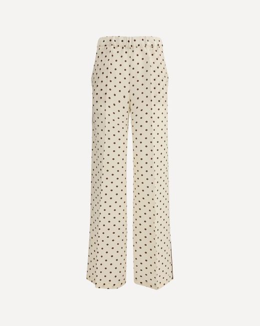 P.A.R.O.S.H. White P. A.R. O.S. H. Polka-Dot Pants