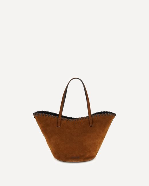 Staud White Suede Caro Handbag