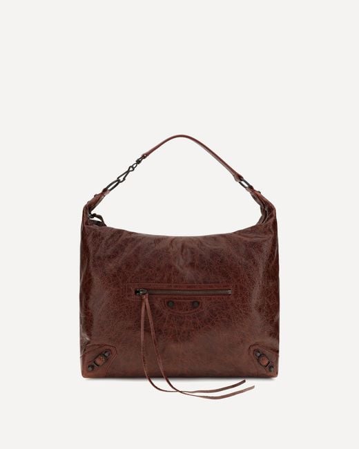 Balenciaga Brown Medium Le City Hobo Shoulder Bag