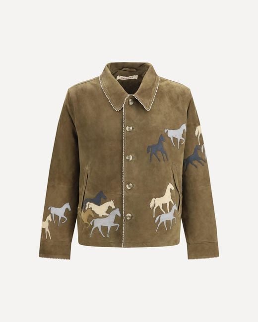 BAZISZT Green Valero Jacket for men