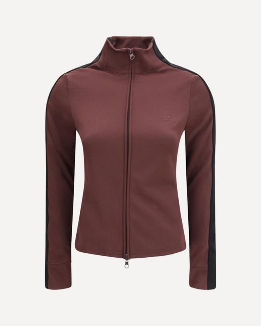 Courreges Purple Two-Tone High Neck Sweatshirt