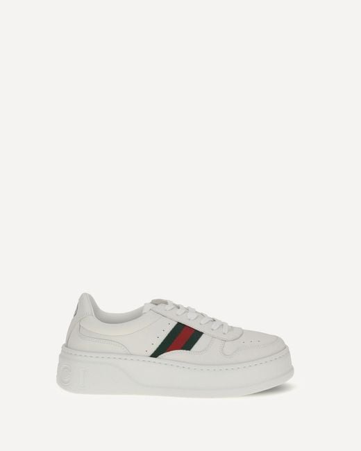 Gucci White Oversized Sole Sneakers