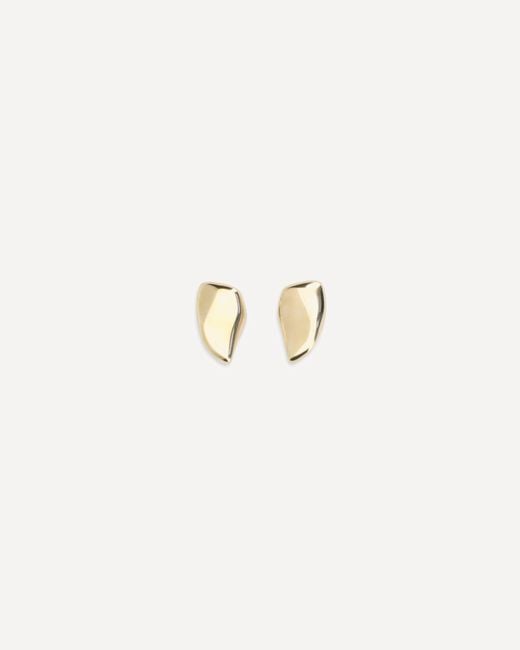 Bottega Veneta White Geometric Earrings