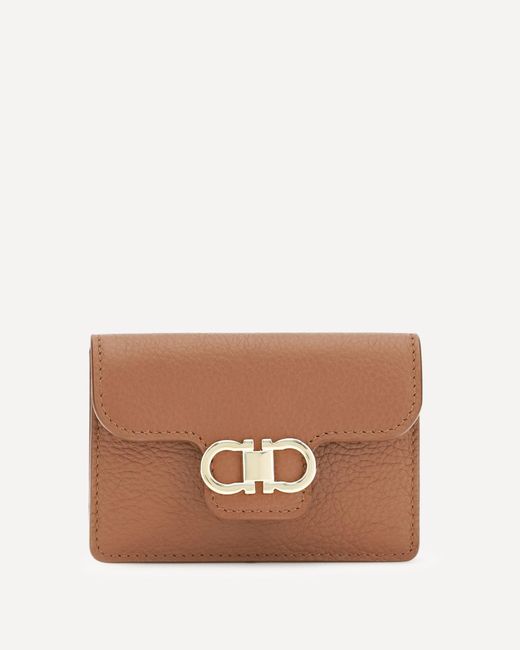 Ferragamo Brown Gancini Keychain