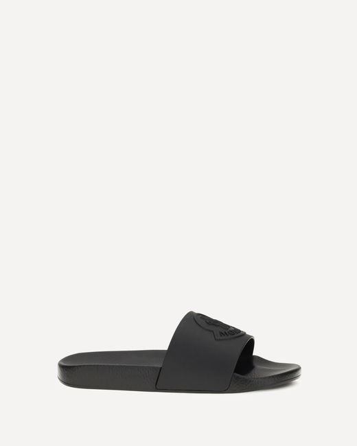 Moncler White Basile Rubber Slippers for men
