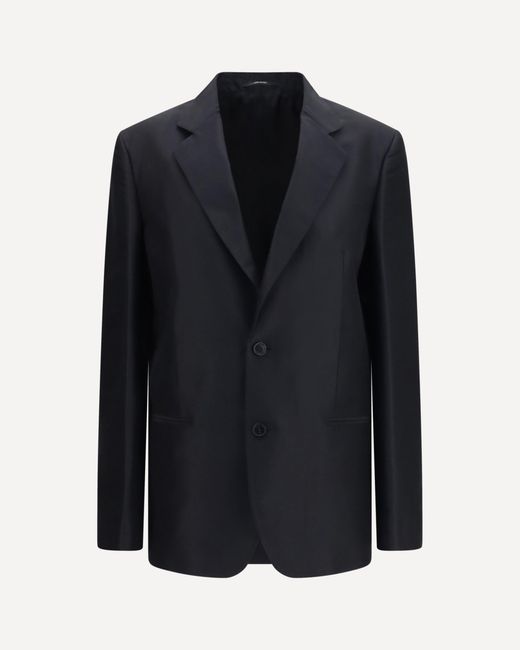 Gucci Blue Silk Faille Jacket
