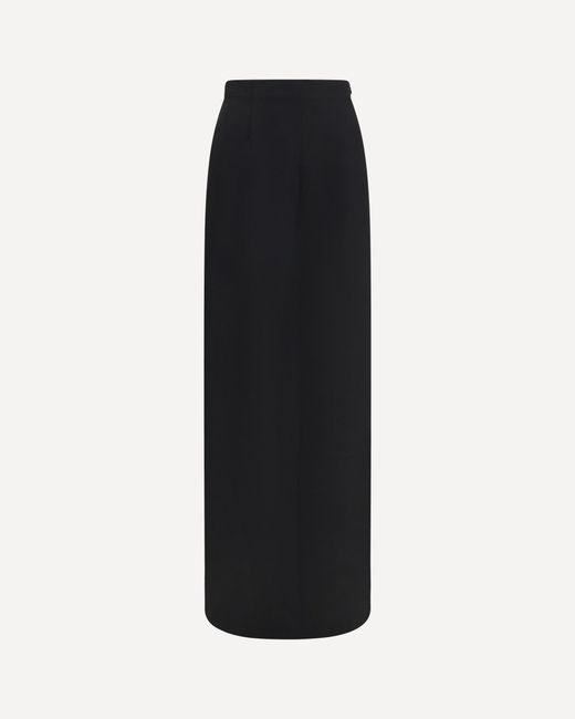 Margiela Black Long Skirt With Back Slit