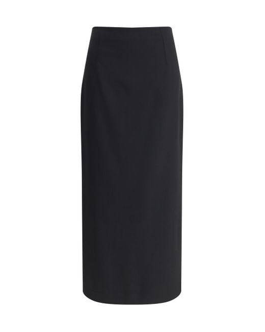 Gonna Midi di Lardini in Black