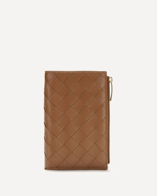Bottega Veneta Brown Lambskin Wallet