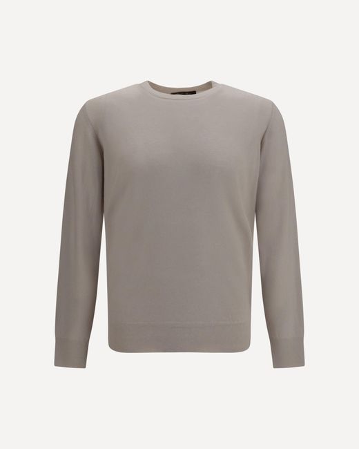 Loro Piana Gray Cashmere Sweater for men