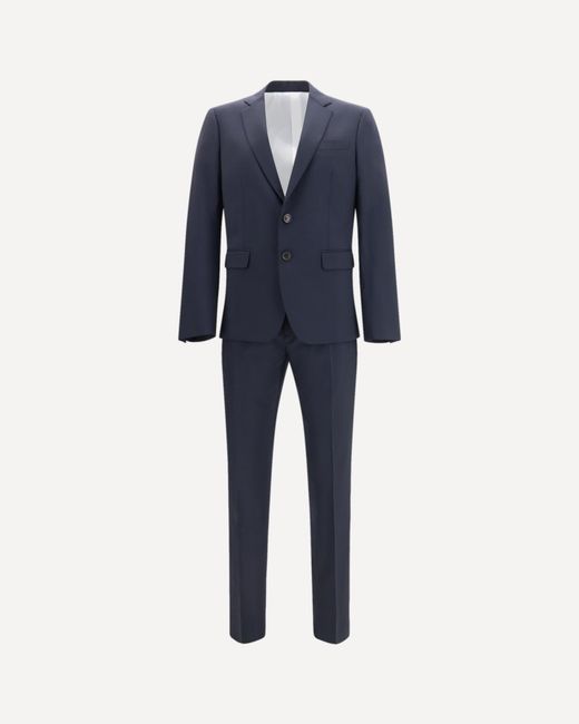 DSquared² Blue Single-Breasted Wool-Blend Suit for men