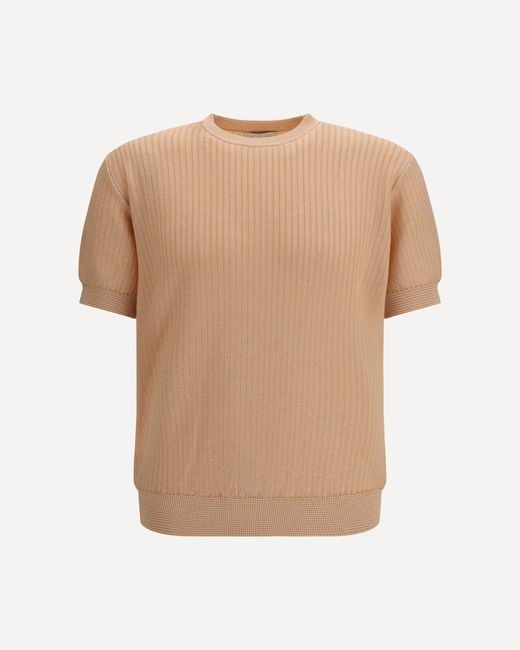 Piacenza Cashmere Natural Cotton And Silk Blend Sweater for men